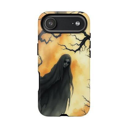 iPhone 17 Air / Glossy Phone Case - Watercolour Gothic Deathly Woman Phone Case