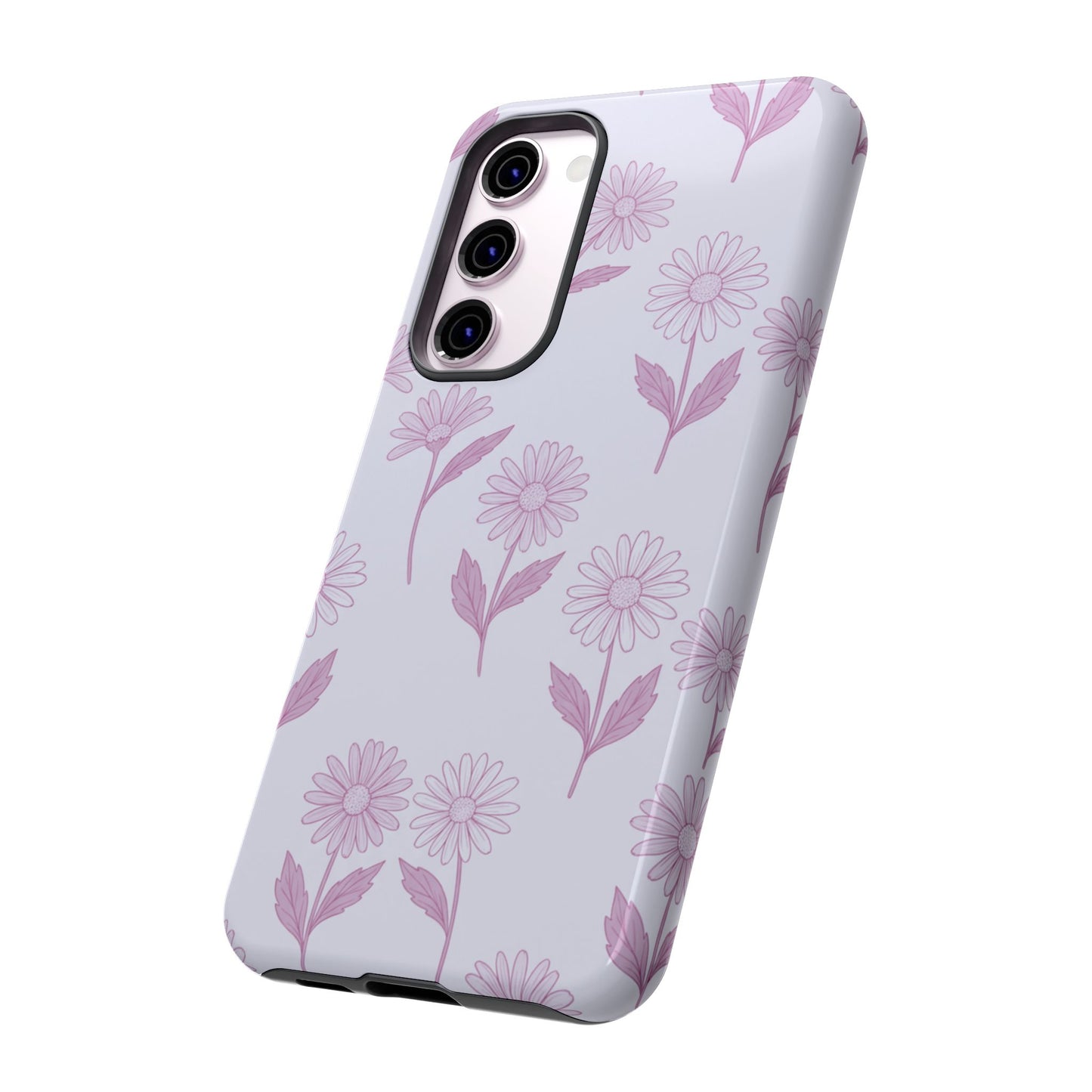 Pretty Lilac Daisy Pattern Phone Case