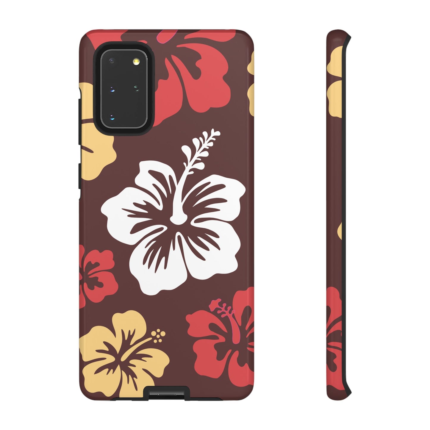 Samsung Galaxy S20+ / Glossy Phone Case - ’Hibiscus Retro Pattern #2’ Phone Case