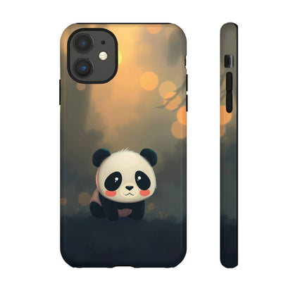Cute Gothic Panda Design Phone Case