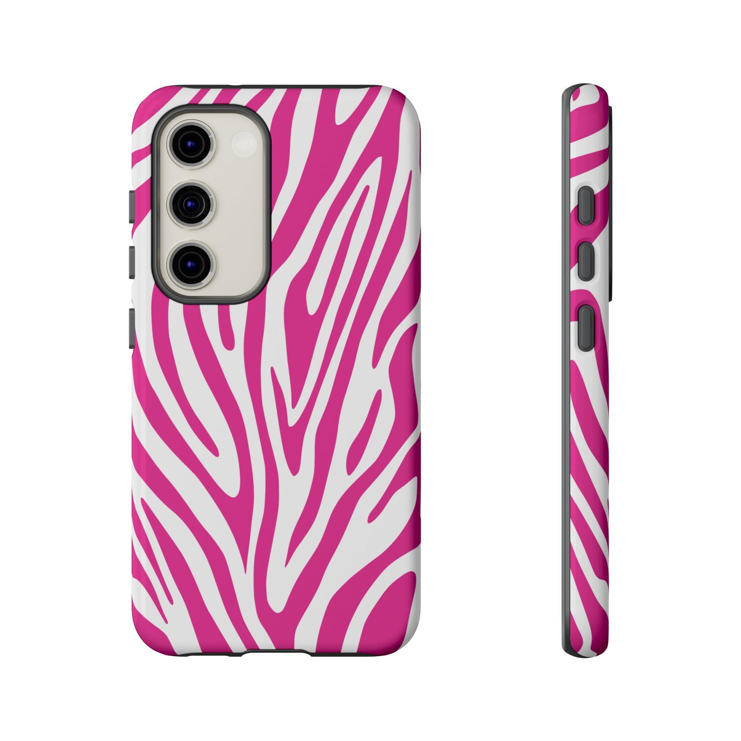 Graphic Hot Pink Tiger Print Phone Case