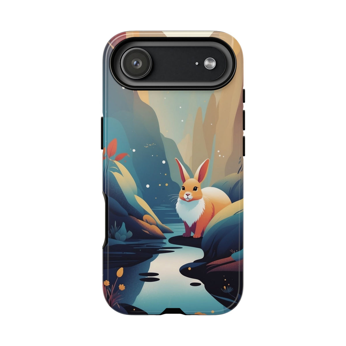 Stylised Rabbit Design Phone Case - Multicolor Phone Case - iPhone 17 Air / Glossy