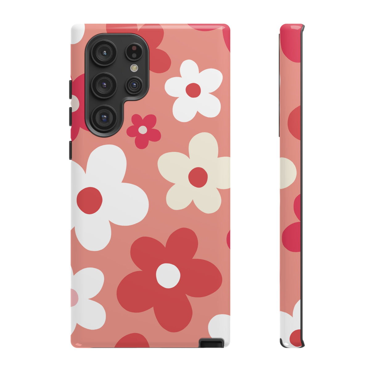Cute Pink Daisy Pattern #1 Phone Case - Pink Phone Case - Samsung Galaxy S22 Ultra / Glossy