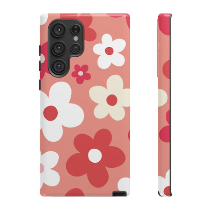 Cute Pink Daisy Pattern #1 Phone Case - Pink Phone Case - Samsung Galaxy S22 Ultra / Glossy