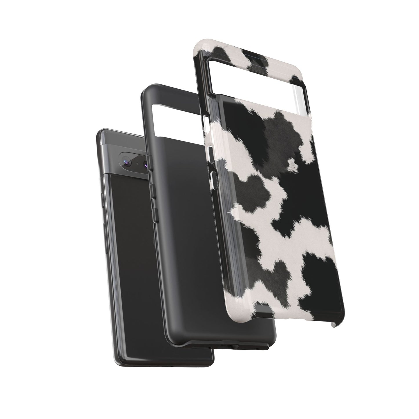 Modern Monochrome Cow Print Phone Case