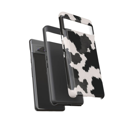 Modern Monochrome Cow Print Phone Case