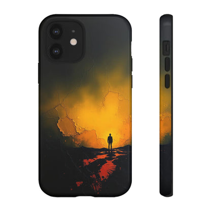 iPhone 12 / Glossy Phone Case - Acrylic Mysterious Figure Phone Case