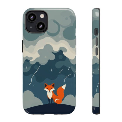 iPhone 13 / Glossy Phone Case - Stormy Fox Design Phone Case