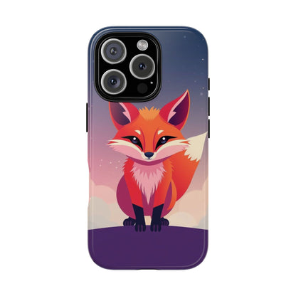iPhone 16 Pro / Glossy Phone Case - Pop Art Fox Design Phone Case