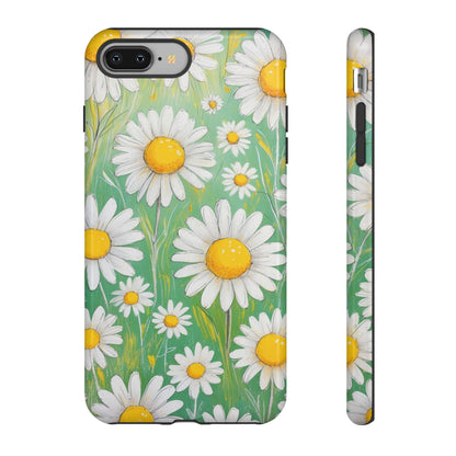 iPhone 8 Plus / Glossy Phone Case - Daisies Floral Pattern 4 Phone Case