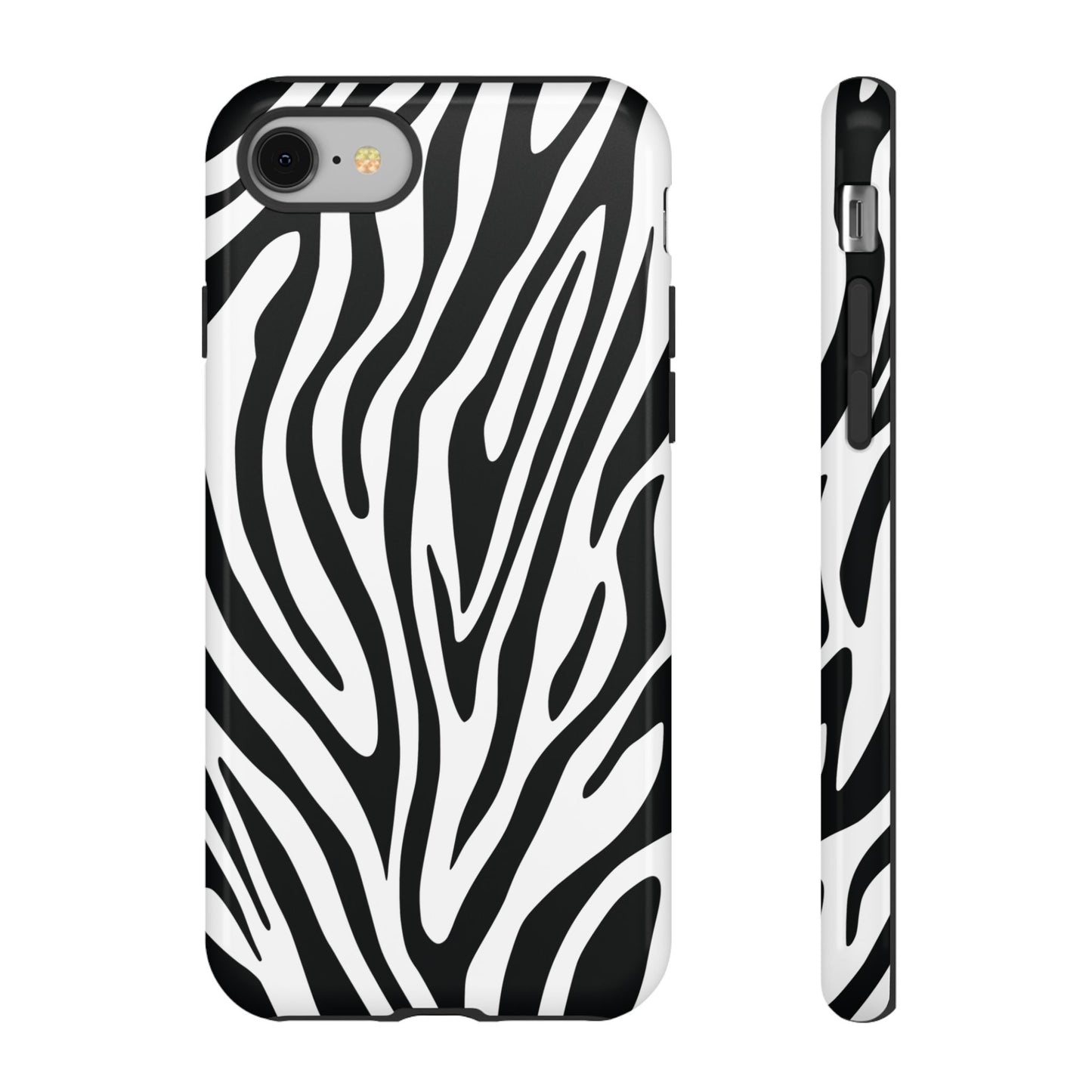Classic Monochrome Tiger Print Phone Case