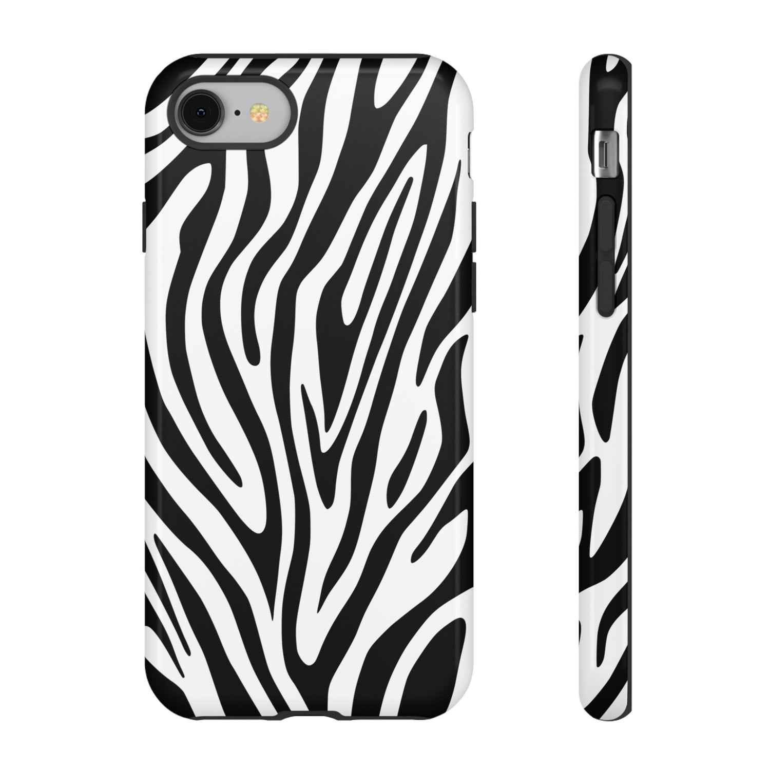 Classic Monochrome Tiger Print Phone Case