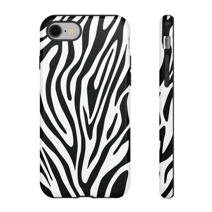 Classic Monochrome Tiger Print Phone Case