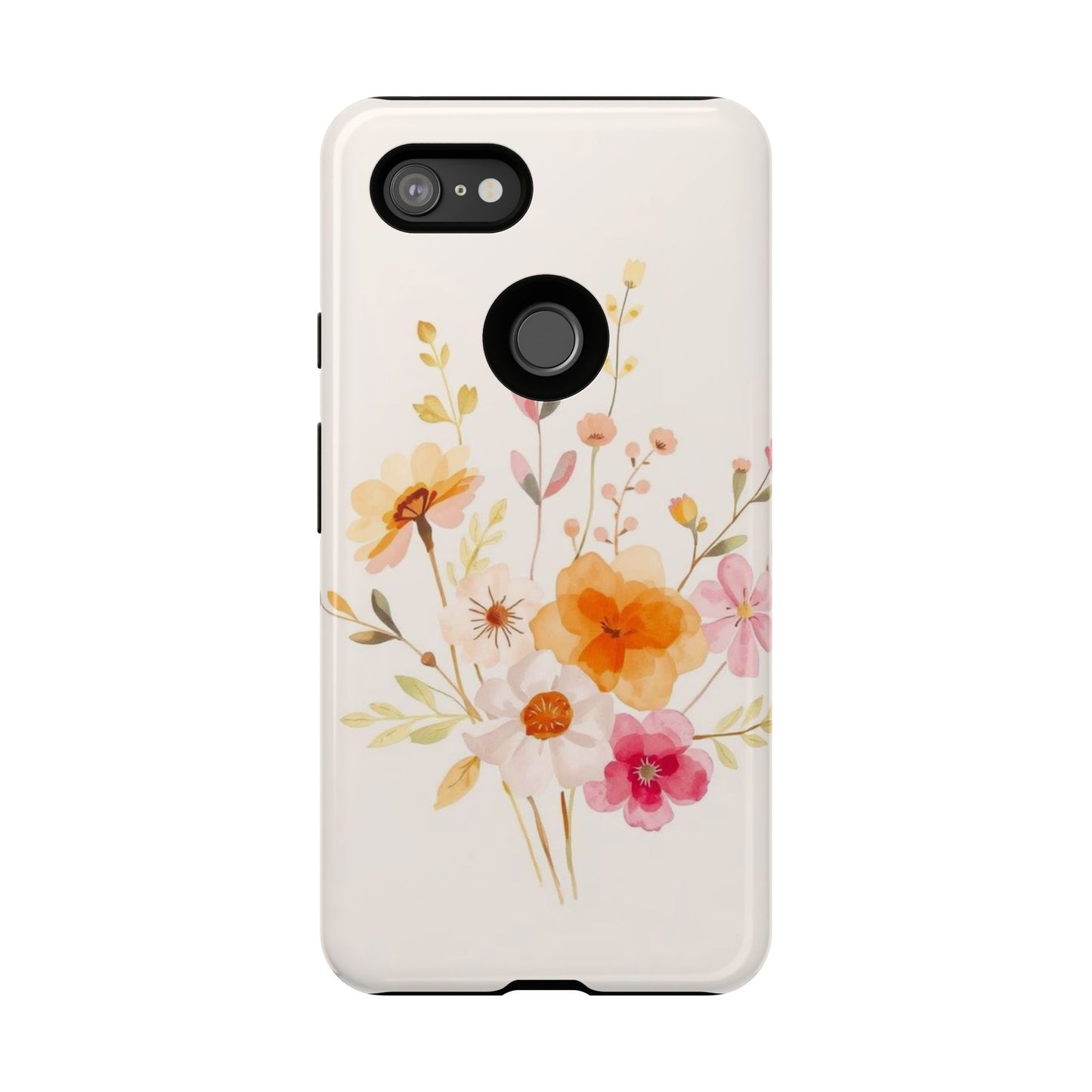 Boho Chic Watercolour Flower Pattern Phone Case