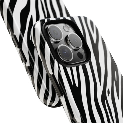 Monochrome Tiger Print Phone Case