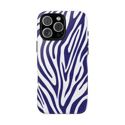 Graphic Blue Tiger Print Phone Case