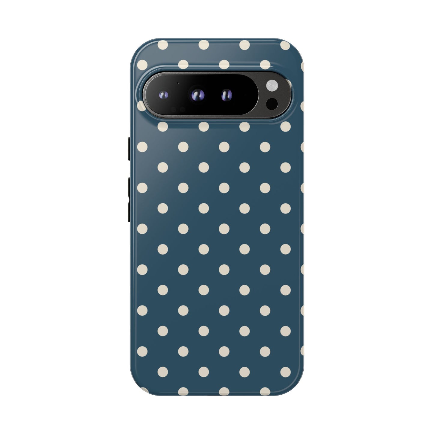 Blue & White Dot Pattern Phone Case