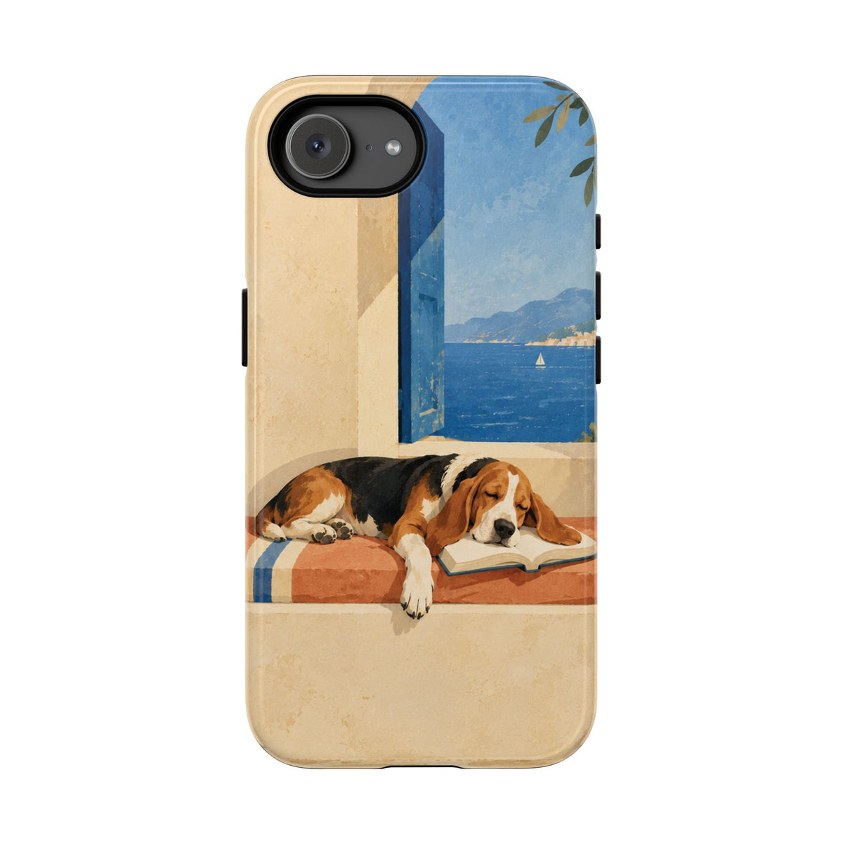 Basset Hound Unfinished Chapter Phone Case - Multicolor Phone Case - iPhone 17e / Glossy