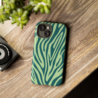 Boutique Sage Tiger Print Phone Case