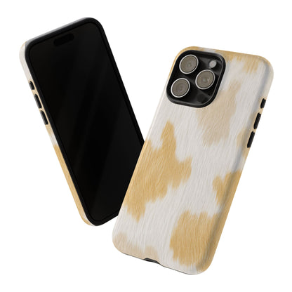 Golden Honey Cow Print Phone Case