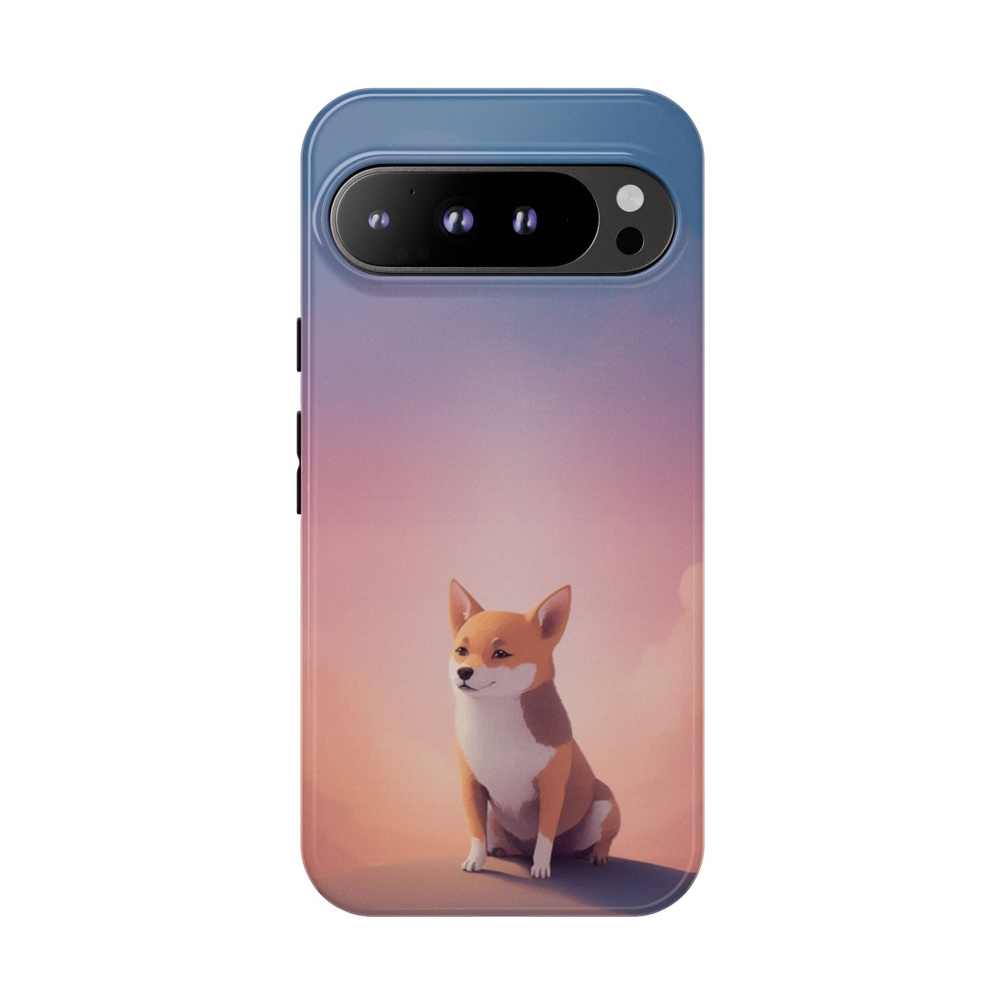 Google Pixel 9 Pro XL / Glossy Phone Case - Cute Dog & Cloud Design ’Good Doggo’ Phone Case