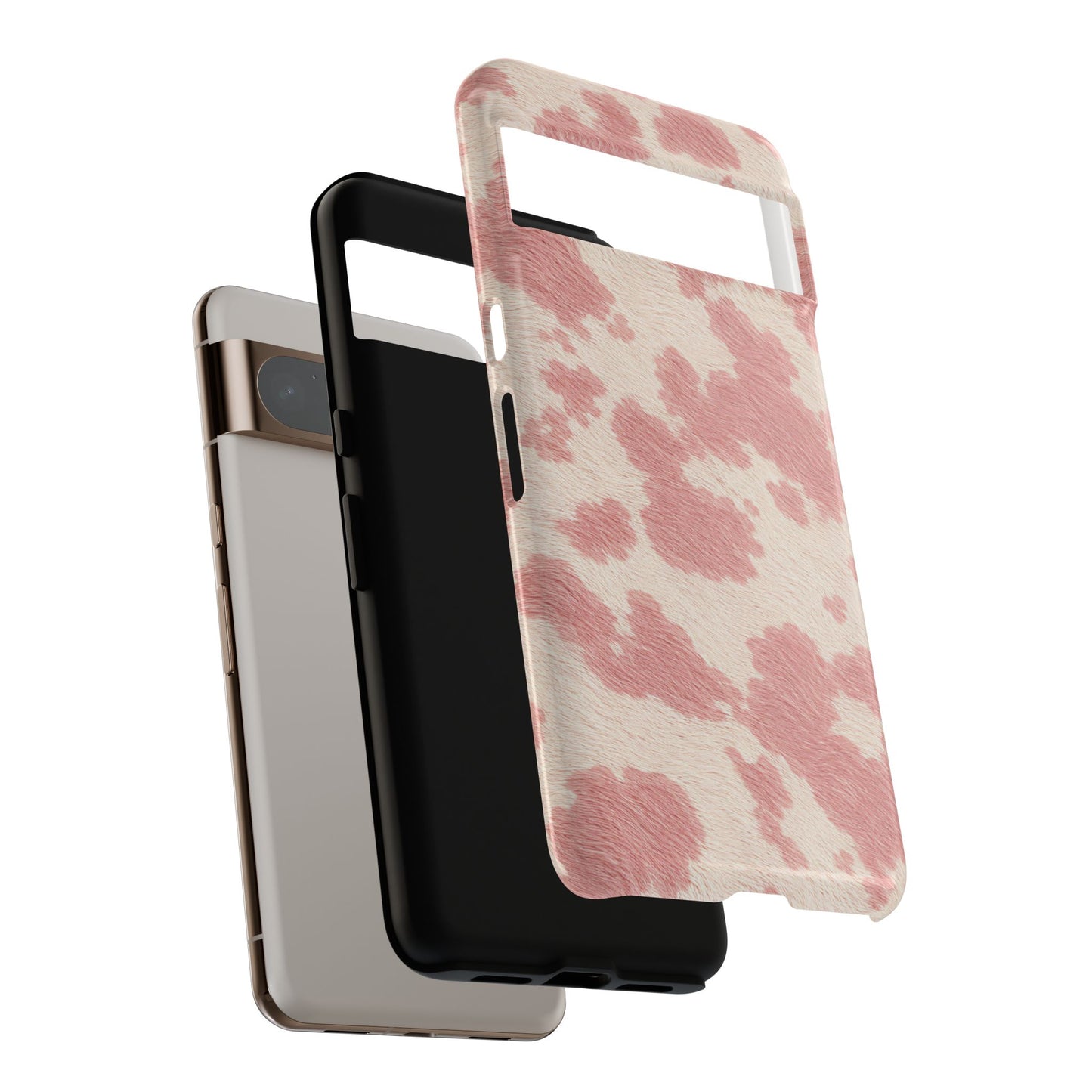 Pretty Blush Cow Print Phone Case