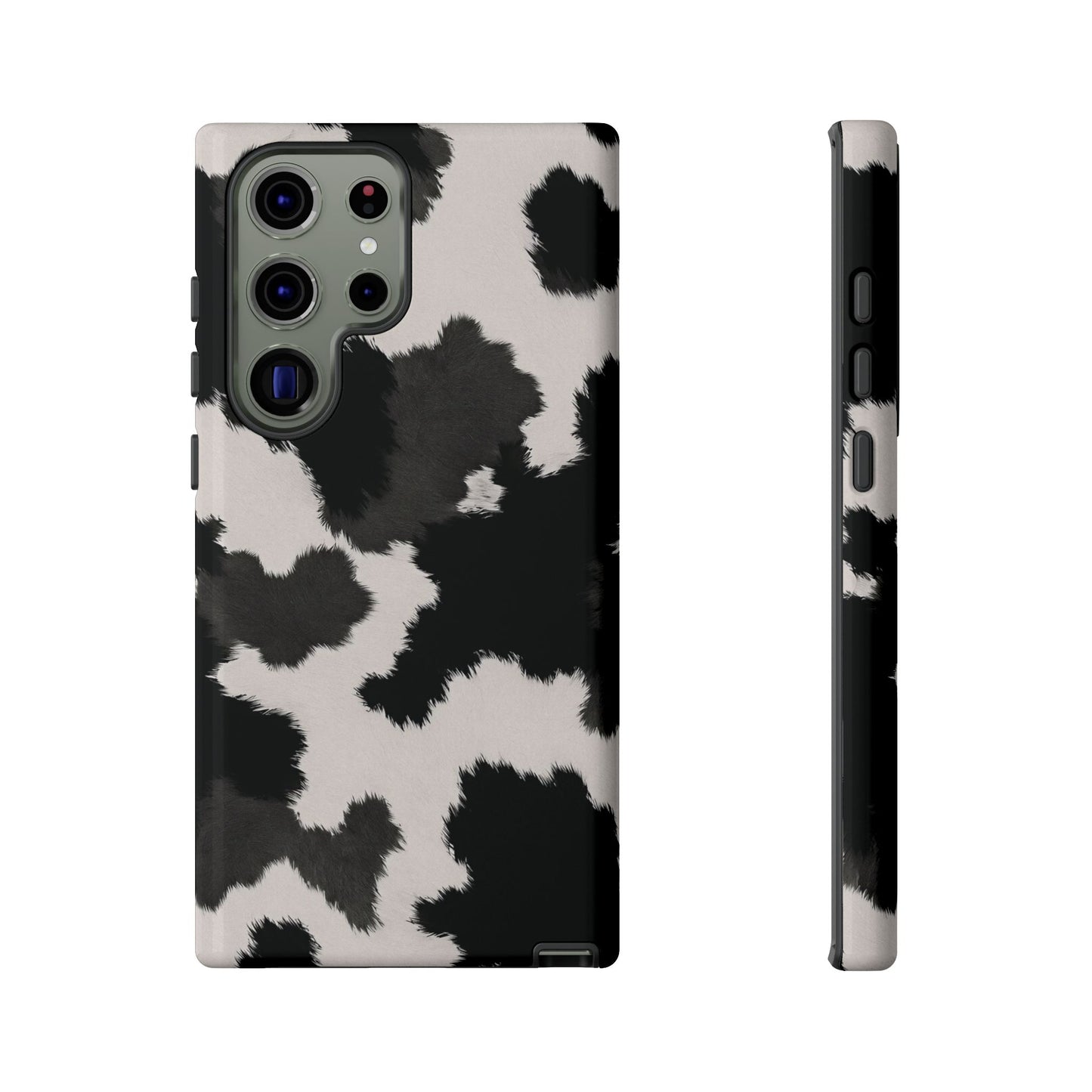 Modern Monochrome Cow Print Phone Case