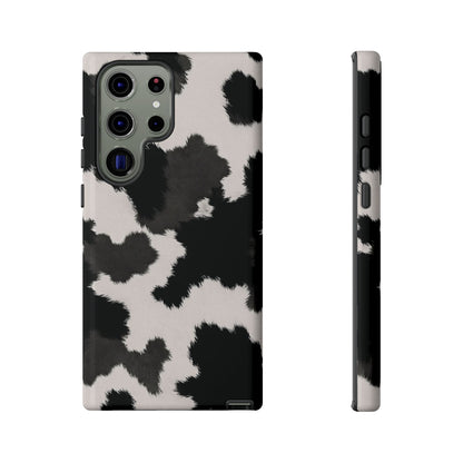 Modern Monochrome Cow Print Phone Case