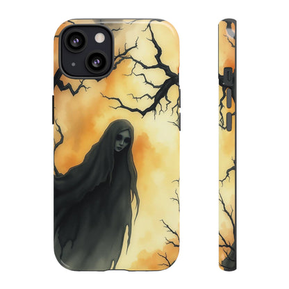 iPhone 13 / Glossy Phone Case - Watercolour Gothic Deathly Woman Phone Case