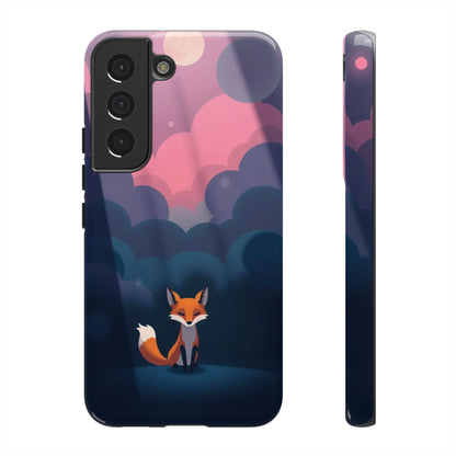 Samsung Galaxy S22 / Glossy Phone Case - Moody Pop Art Fox Design Phone Case