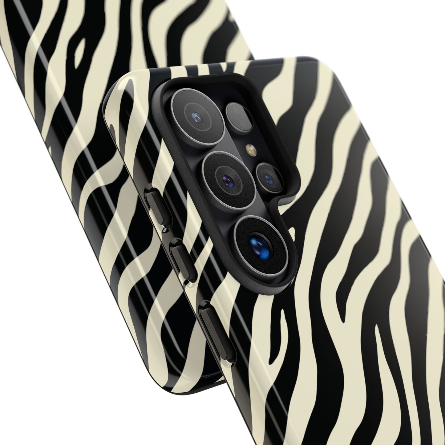 Chic Ivory Zebra Print Phone Case