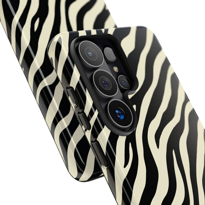 Chic Ivory Zebra Print Phone Case