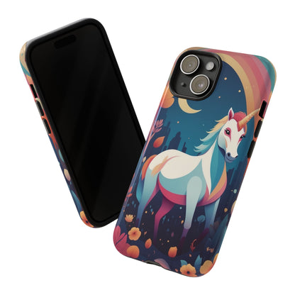 Stylised Unicorn & Rainbow Design Phone Case - Multicolor Phone Case