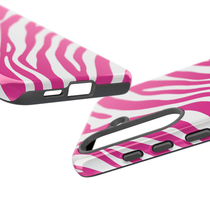 Modern Hot Pink Zebra Print Phone Case
