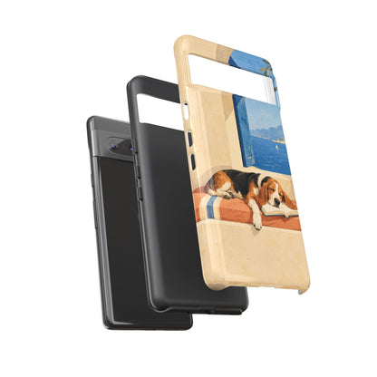 Basset Hound Unfinished Chapter Phone Case - Multicolor Phone Case