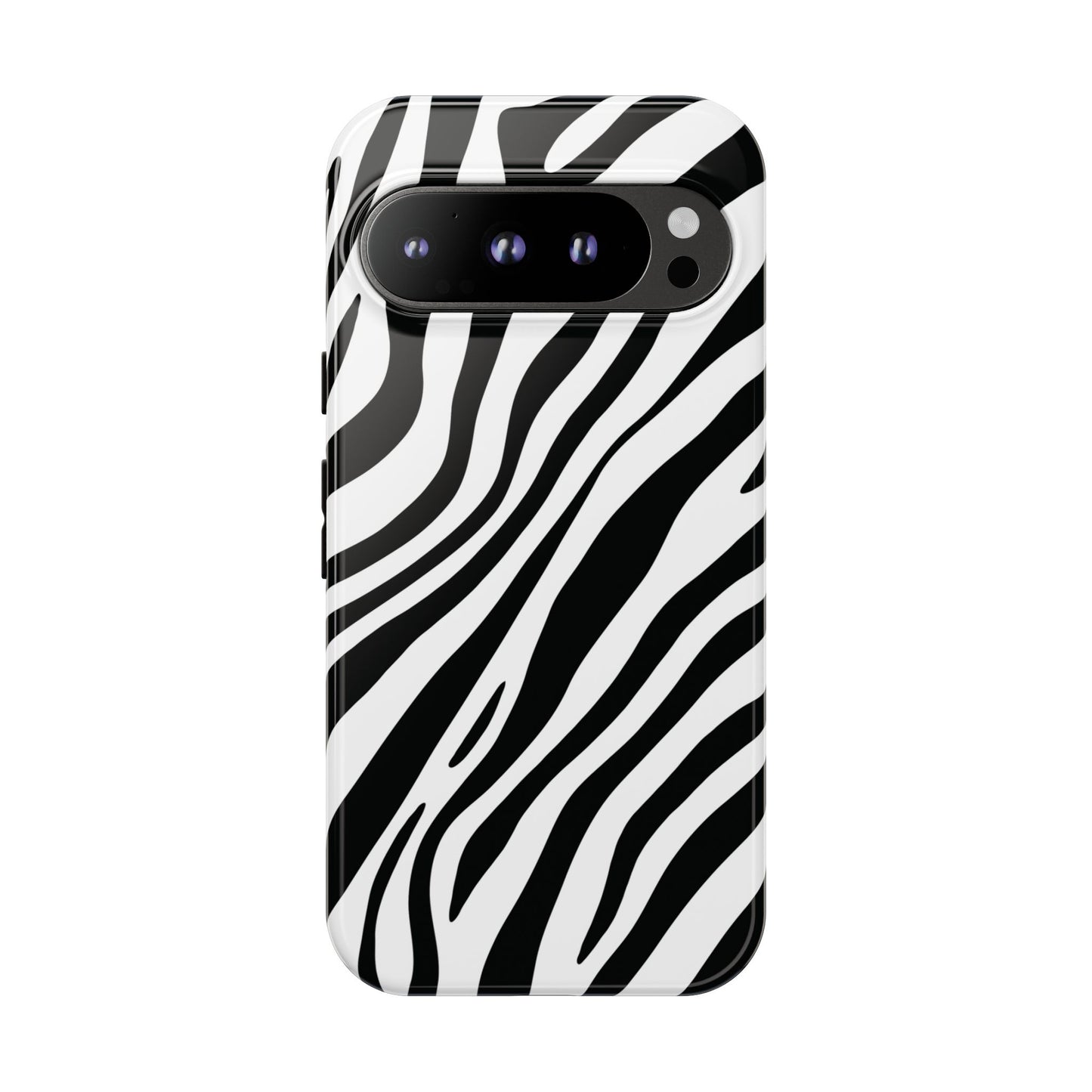 Modern Monochrome Zebra Print Phone Case