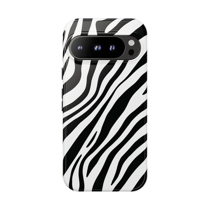 Modern Monochrome Zebra Print Phone Case