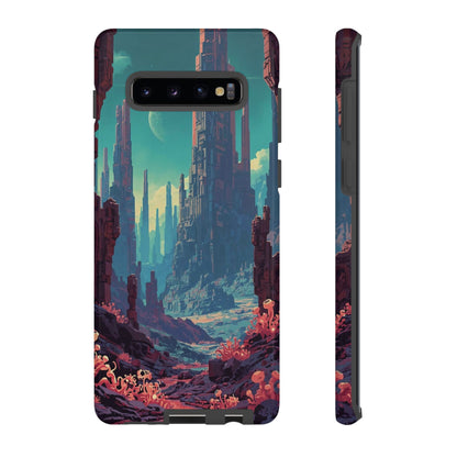Alien Monolith Valley Sci-fi Phone Case - Pink Phone Case