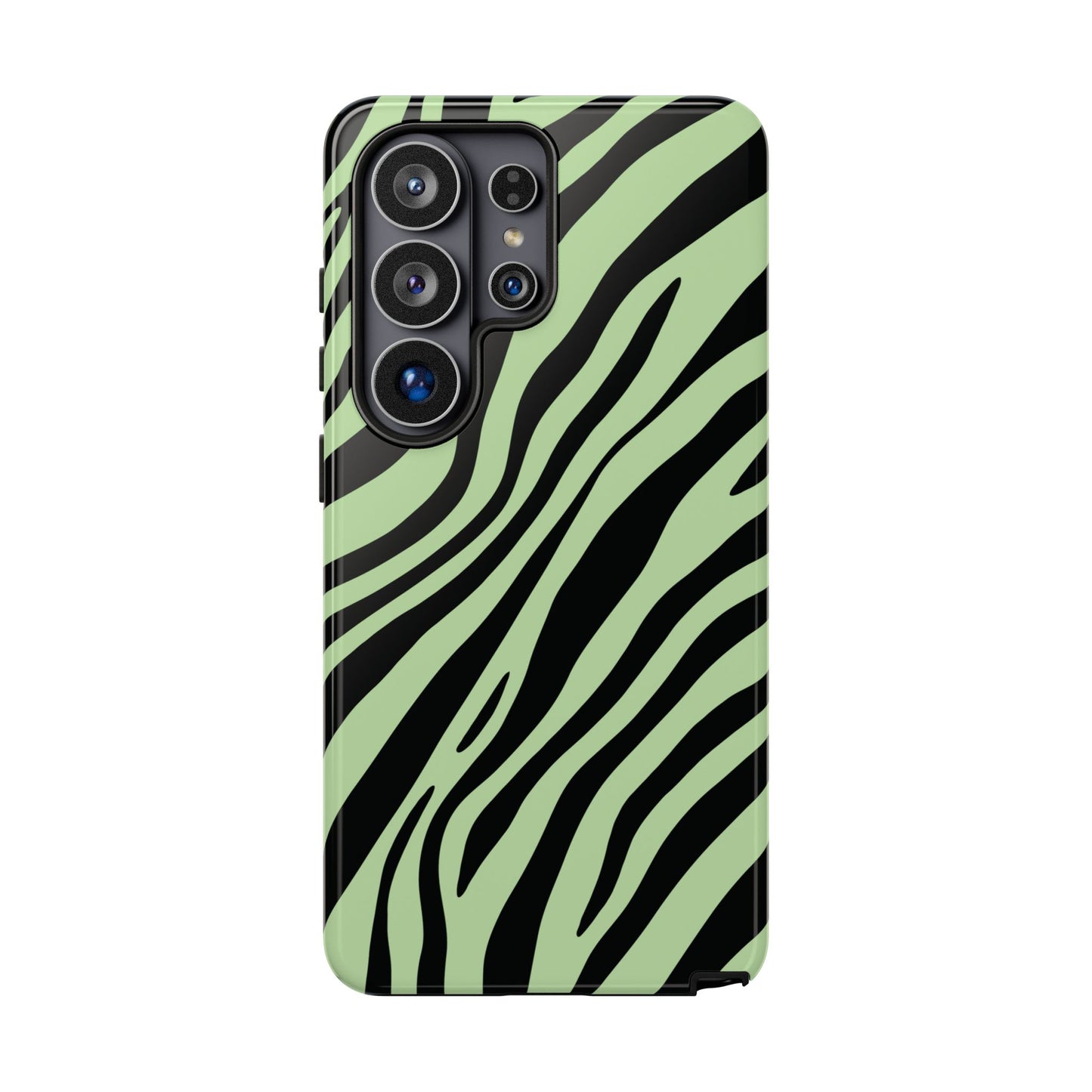 Modern Mint Zebra Print Phone Case