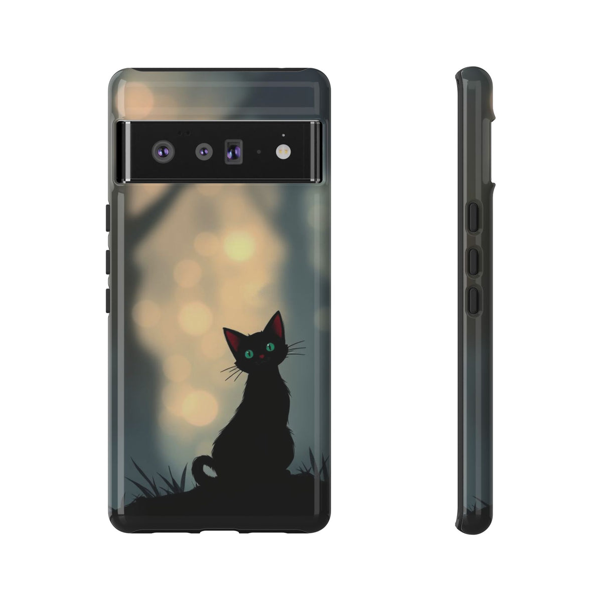 Gothic Cat Design Phone Case - Multicolor Phone Case - Google Pixel 6 Pro / Glossy