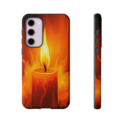 Red Candle Phone Case - Multicolor Phone Case - Samsung Galaxy S23 Plus / Glossy