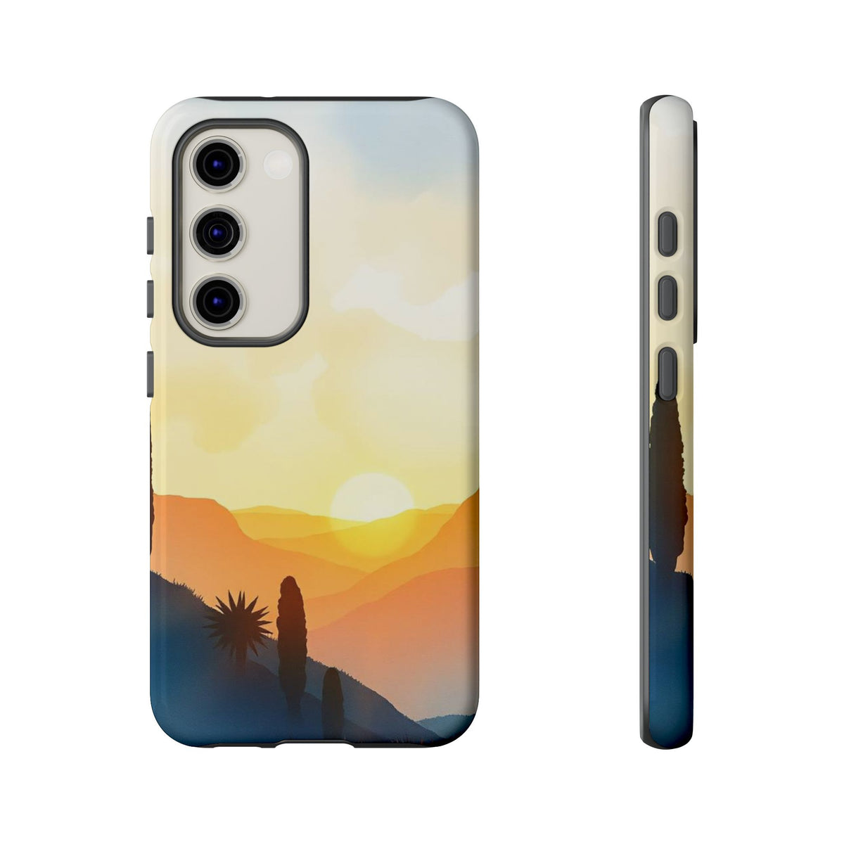 Watercolour Sunset Design Phone Case - Multicolor Phone Case - Samsung Galaxy S23 / Glossy