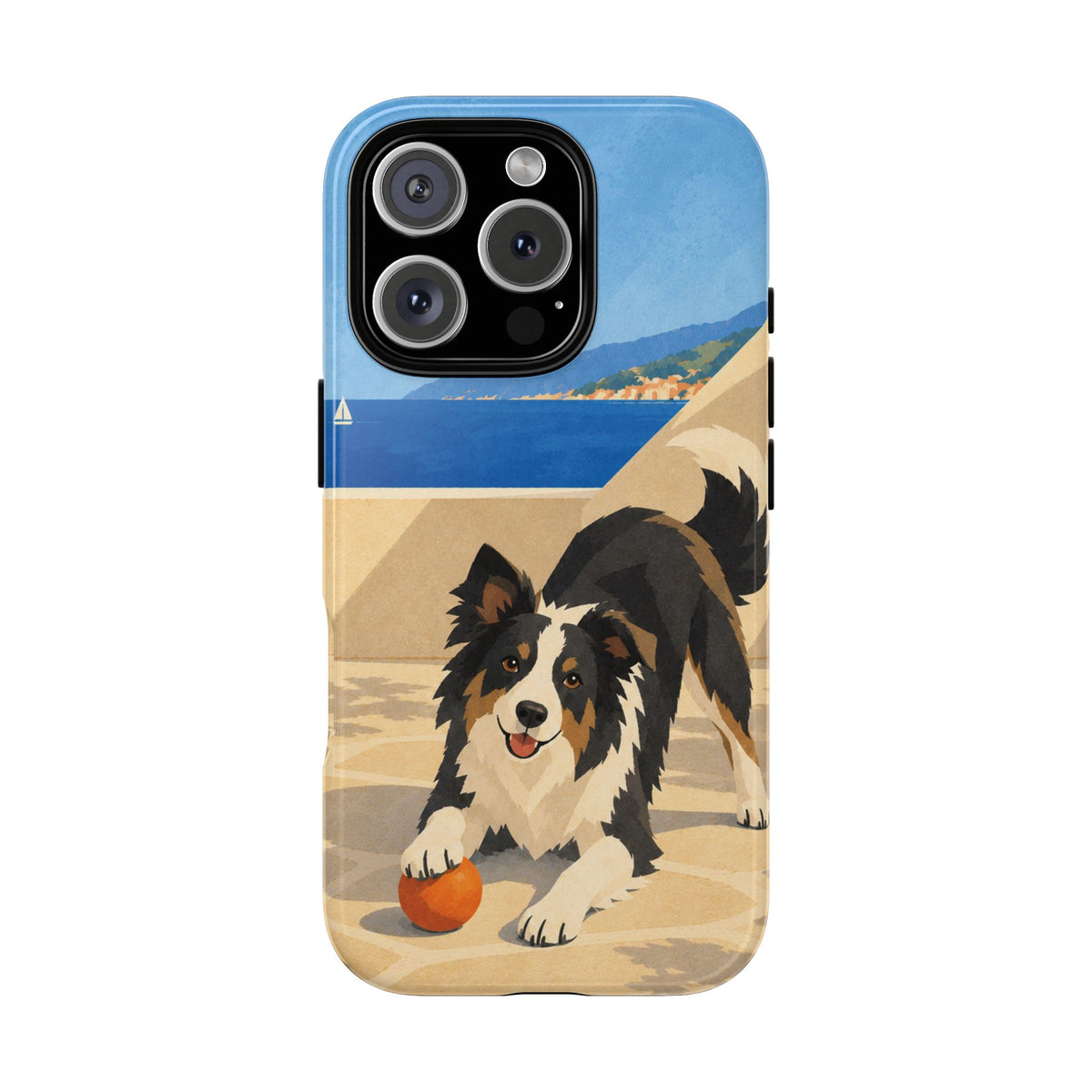 Border Collie One More Throw Phone Case - Multicolor Phone Case - iPhone 16 Pro / Glossy