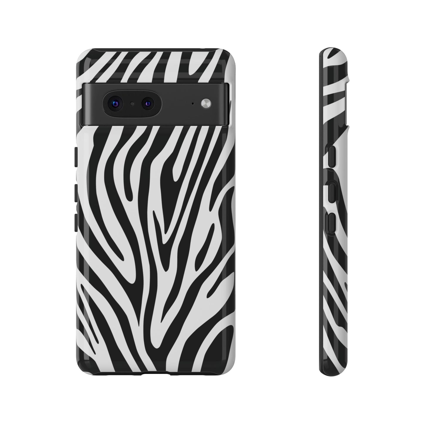 Classic Monochrome Tiger Print Phone Case
