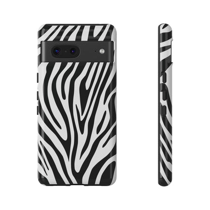 Classic Monochrome Tiger Print Phone Case