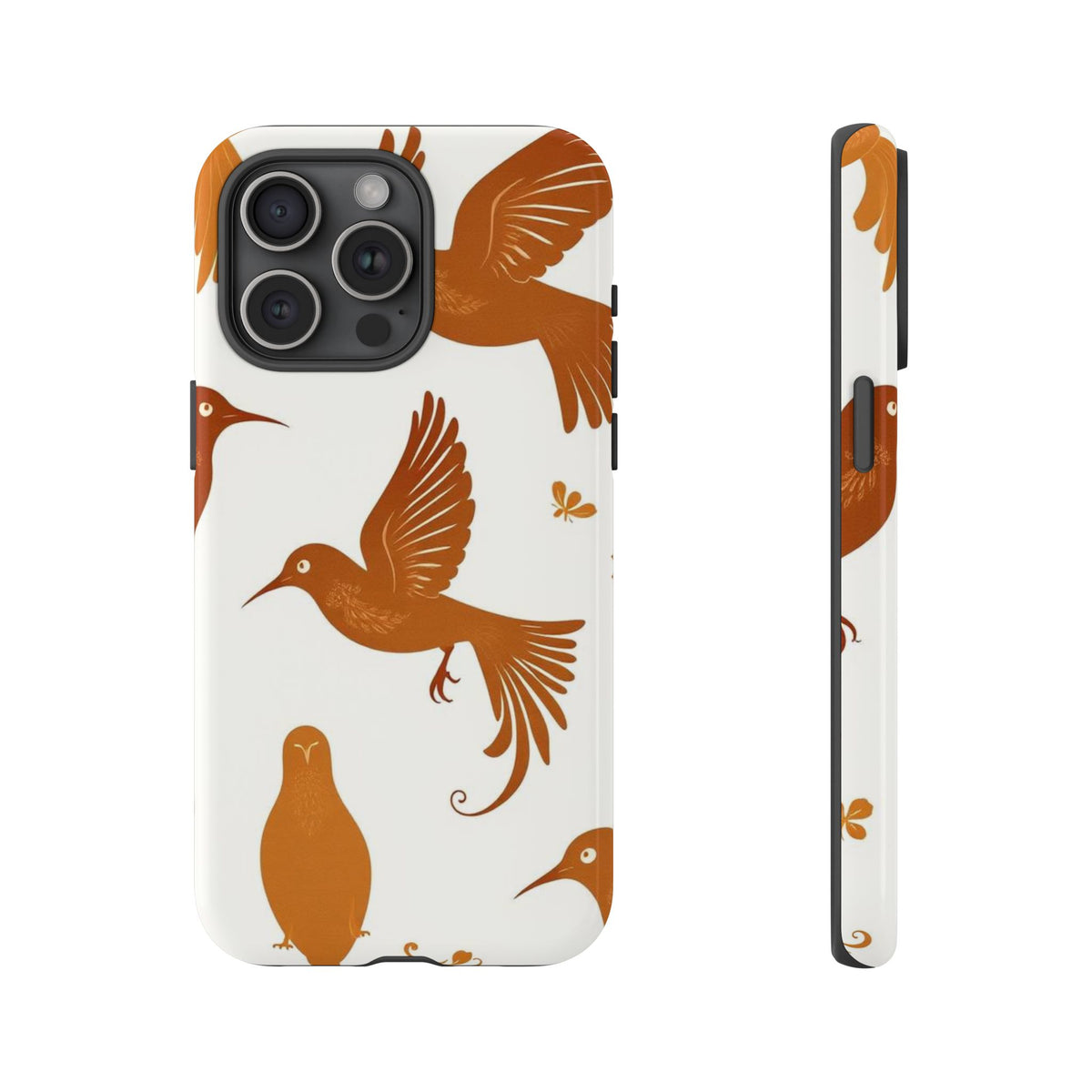 Abstract Bird Pattern Phone Case - Multicolor Phone Case - iPhone 15 Pro Max / Glossy
