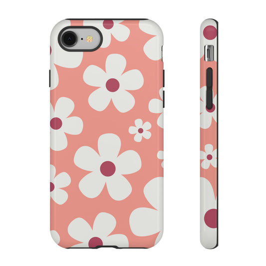 Cute Pink Daisy Pattern #2 Phone Case - Pink Phone Case - iPhone 8 / Glossy