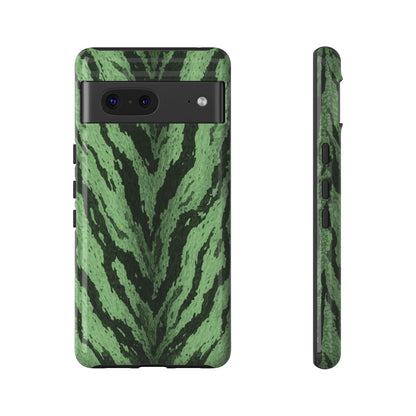 Sage Tiger Print Phone Case