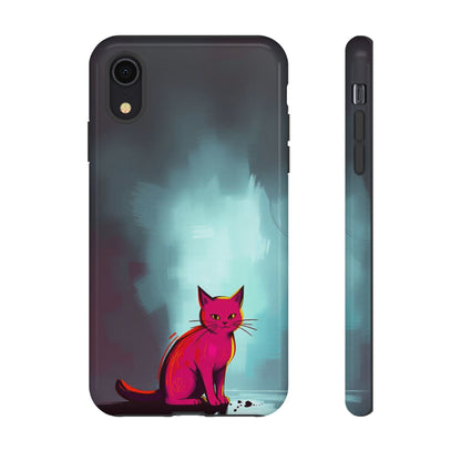 Pop Art Moody Cat Design Phone Case - Multicolor Phone Case - iPhone XR / Glossy