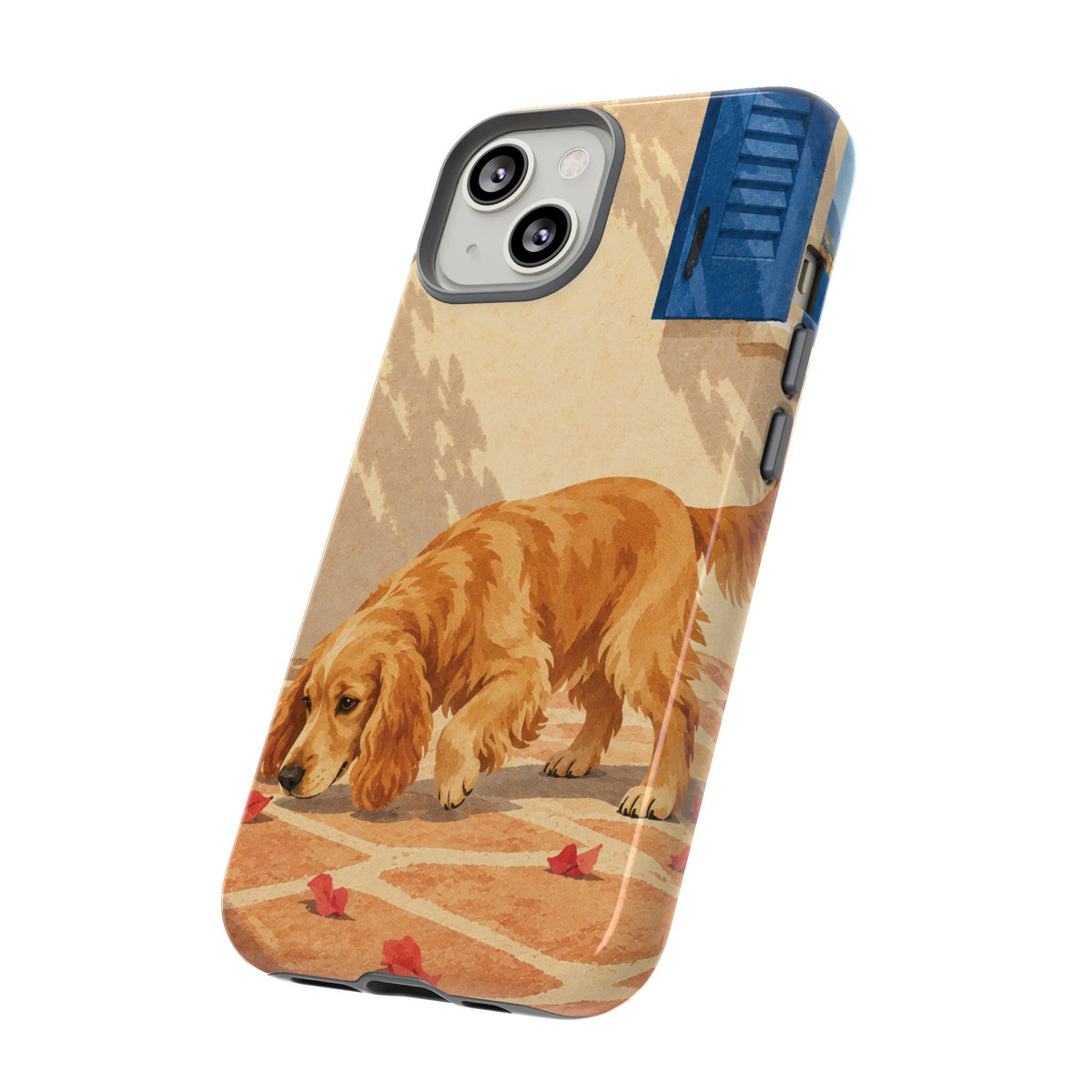 Cocker Spaniel Scent Trail Phone Case - Multicolor Phone Case